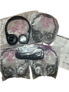Kit Cadillac escalade 2017-2021 4 headphone and Remote Control - Black NWOT J25